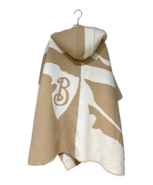 BURBERRY（バーバリー）BURBERRY (バーバリー) Wool Blanket Cape（ウールブランケットケープ） キャメル サイズ:176×120㎝の古着・服飾アイテム
