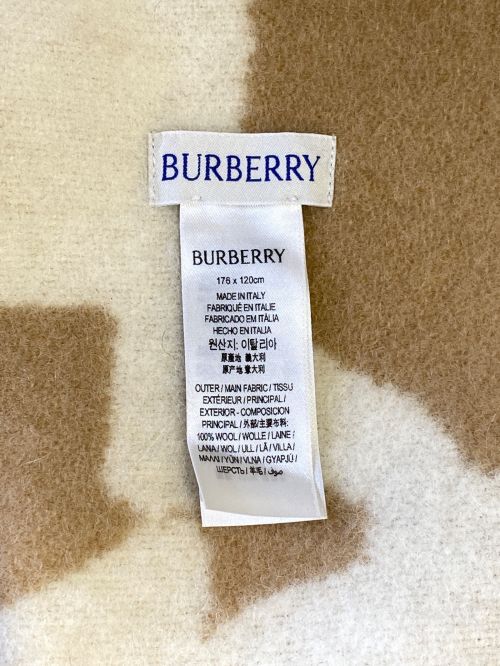 BURBERRY（バーバリー）BURBERRY (バーバリー) Wool Blanket Cape（ウールブランケットケープ） キャメル サイズ:176×120㎝の古着・服飾アイテム