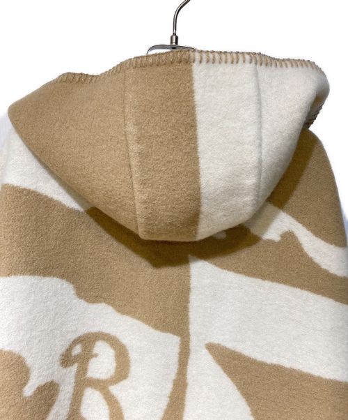 BURBERRY（バーバリー）BURBERRY (バーバリー) Wool Blanket Cape（ウールブランケットケープ） キャメル サイズ:176×120㎝の古着・服飾アイテム
