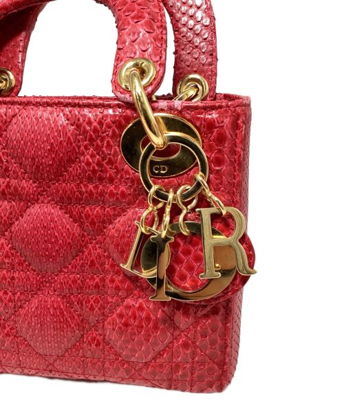 Christian Dior（クリスチャン ディオール）Christian Dior (クリスチャン ディオール) レディディオール ミニバッグ レッド サイズ:-の古着・服飾アイテム