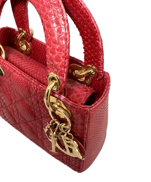 Christian Dior（クリスチャン ディオール）Christian Dior (クリスチャン ディオール) レディディオール ミニバッグ レッド サイズ:-の古着・服飾アイテム