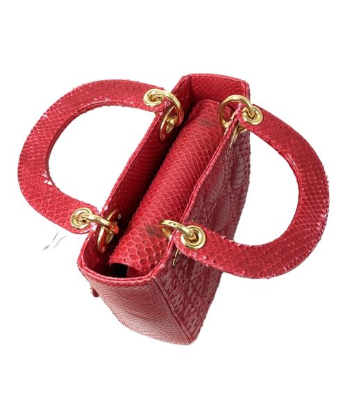 Christian Dior（クリスチャン ディオール）Christian Dior (クリスチャン ディオール) レディディオール ミニバッグ レッド サイズ:-の古着・服飾アイテム