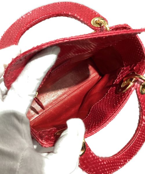 Christian Dior（クリスチャン ディオール）Christian Dior (クリスチャン ディオール) レディディオール ミニバッグ レッド サイズ:-の古着・服飾アイテム