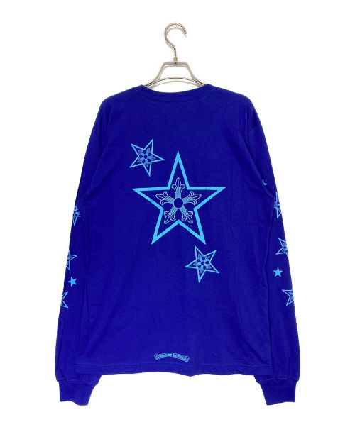 CHROME HEARTS（クロムハーツ）CHROME HEARTS (クロムハーツ) Three Star カットソー ブルー サイズ:Lの古着・服飾アイテム