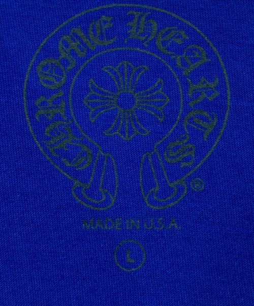 CHROME HEARTS（クロムハーツ）CHROME HEARTS (クロムハーツ) Three Star カットソー ブルー サイズ:Lの古着・服飾アイテム