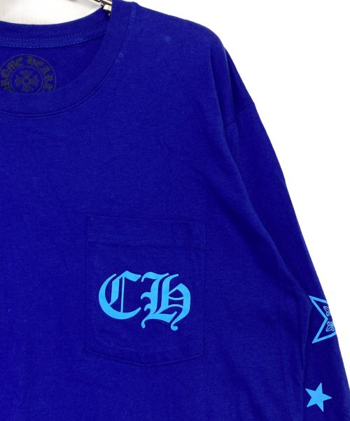 CHROME HEARTS（クロムハーツ）CHROME HEARTS (クロムハーツ) Three Star カットソー ブルー サイズ:Lの古着・服飾アイテム