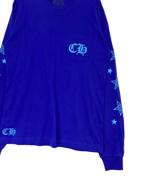 CHROME HEARTS（クロムハーツ）CHROME HEARTS (クロムハーツ) Three Star カットソー ブルー サイズ:Lの古着・服飾アイテム