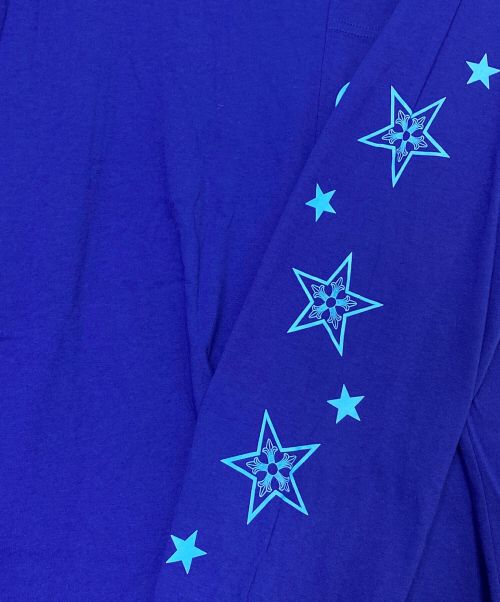 CHROME HEARTS（クロムハーツ）CHROME HEARTS (クロムハーツ) Three Star カットソー ブルー サイズ:Lの古着・服飾アイテム