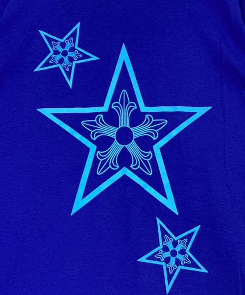 CHROME HEARTS（クロムハーツ）CHROME HEARTS (クロムハーツ) Three Star カットソー ブルー サイズ:Lの古着・服飾アイテム