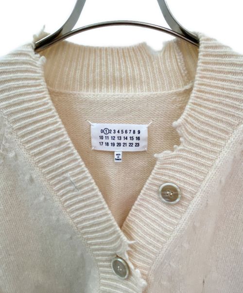 Martin Margiela1（マルタンマルジェラ1）Martin Margiela1 (マルタンマルジェラ1) ダメージ加工デザインカーディガン ベージュ サイズ:Sの古着・服飾アイテム