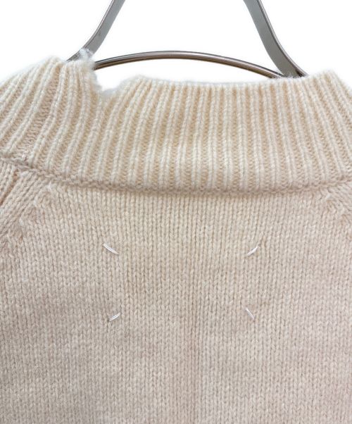 Martin Margiela1（マルタンマルジェラ1）Martin Margiela1 (マルタンマルジェラ1) ダメージ加工デザインカーディガン ベージュ サイズ:Sの古着・服飾アイテム