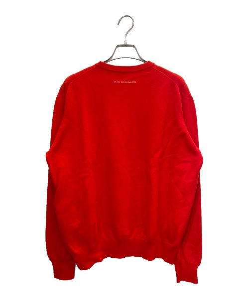 BALENCIAGA（バレンシアガ）BALENCIAGA (バレンシアガ) Logo Crewneck Sweater 485645 レッド サイズ:Ｍの古着・服飾アイテム