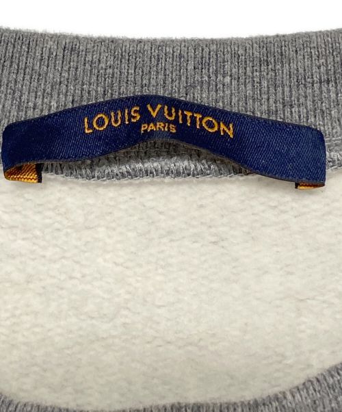 LOUIS VUITTON（ルイ ヴィトン）LOUIS VUITTON (ルイ ヴィトン) NIGO (二ゴー) スクエアードLVクルーネックスウェット グレー サイズ:Mの古着・服飾アイテム