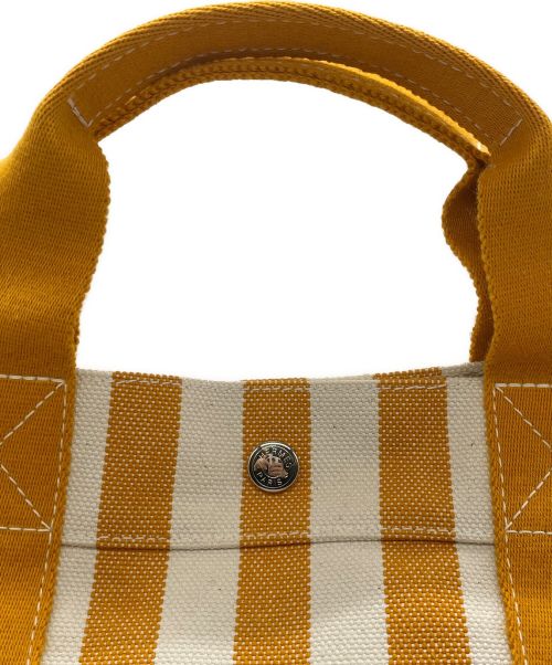 HERMES（エルメス）HERMES (エルメス) カンヌPM イエロー×ホワイト サイズ:PMの古着・服飾アイテム