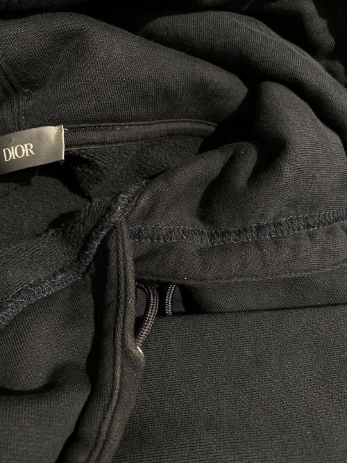 Christian Dior（クリスチャン ディオール）Christian Dior (クリスチャン ディオール) 24SS DIOR×OTANI WORKSHOPロゴ刺繍フーディー ネイビー サイズ:Mの古着・服飾アイテム
