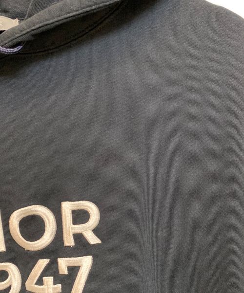 Christian Dior（クリスチャン ディオール）Christian Dior (クリスチャン ディオール) 24SS DIOR×OTANI WORKSHOPロゴ刺繍フーディー ネイビー サイズ:Mの古着・服飾アイテム