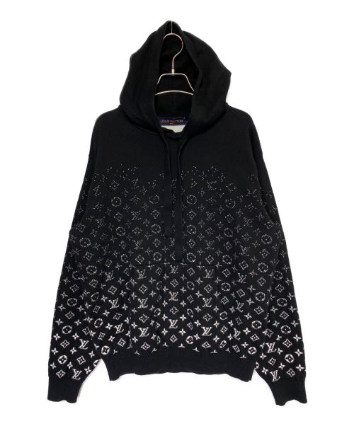 LOUIS VUITTON（ルイ ヴィトン）LOUIS VUITTON (ルイ ヴィトン) モノグラムグラディエントプルオーバーパーカー ブラック サイズ:Mの古着・服飾アイテム