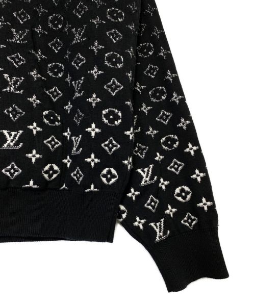LOUIS VUITTON（ルイ ヴィトン）LOUIS VUITTON (ルイ ヴィトン) モノグラムグラディエントプルオーバーパーカー ブラック サイズ:Mの古着・服飾アイテム