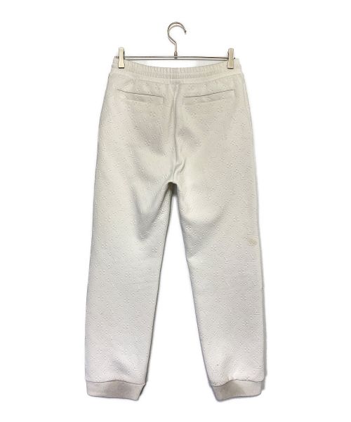 LOUIS VUITTON（ルイ ヴィトン）LOUIS VUITTON (ルイ ヴィトン) モノグラムフリースジョギングパンツ ホワイト サイズ:Mの古着・服飾アイテム
