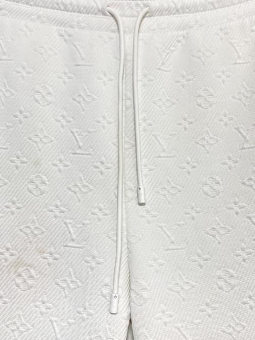 LOUIS VUITTON（ルイ ヴィトン）LOUIS VUITTON (ルイ ヴィトン) モノグラムフリースジョギングパンツ ホワイト サイズ:Mの古着・服飾アイテム