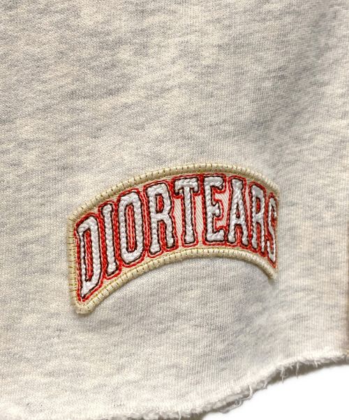 Christian Dior（クリスチャン ディオール）Christian Dior (クリスチャン ディオール) 23-24AW ティアーズスウェットハーフパンツ ホワイト サイズ:Lの古着・服飾アイテム