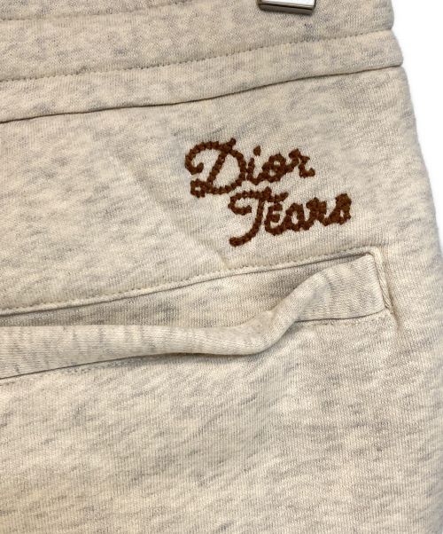 Christian Dior（クリスチャン ディオール）Christian Dior (クリスチャン ディオール) 23-24AW ティアーズスウェットハーフパンツ ホワイト サイズ:Lの古着・服飾アイテム