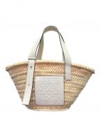 LOEWEロエベ）の古着「カゴバッグ」｜ベージュ×ホワイト