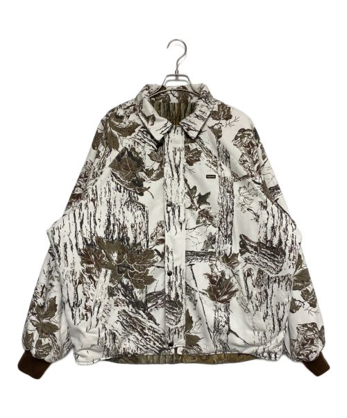 SUPREME（シュプリーム）SUPREME (シュプリーム) RealTree Reversible Work Jacket ホワイト×グリーン サイズ:XLの古着・服飾アイテム
