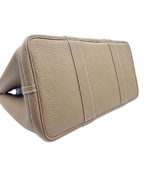 HERMES（エルメス）HERMES (エルメス) ガーデンパーティ PM/シルバー金具/ネゴンダ/エトゥープ/D刻印 エトゥープ サイズ:PMの古着・服飾アイテム
