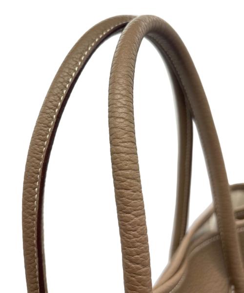 HERMES（エルメス）HERMES (エルメス) ガーデンパーティ PM/シルバー金具/ネゴンダ/エトゥープ/D刻印 エトゥープ サイズ:PMの古着・服飾アイテム
