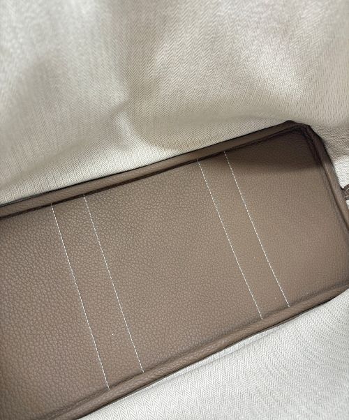 HERMES（エルメス）HERMES (エルメス) ガーデンパーティ PM/シルバー金具/ネゴンダ/エトゥープ/D刻印 エトゥープ サイズ:PMの古着・服飾アイテム
