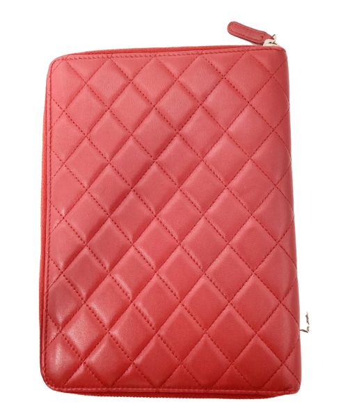 CHANEL（シャネル）CHANEL (シャネル) マトラッセ手帳ケース レッド サイズ:-の古着・服飾アイテム