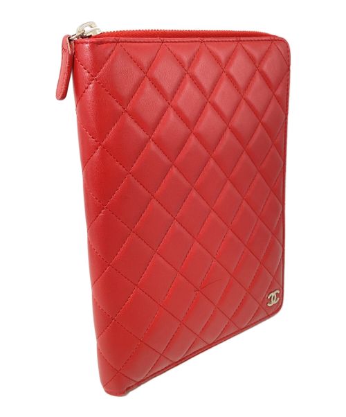 CHANEL（シャネル）CHANEL (シャネル) マトラッセ手帳ケース レッド サイズ:-の古着・服飾アイテム