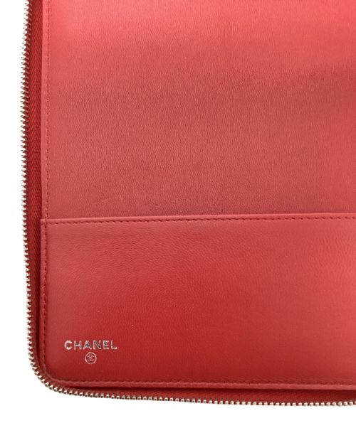 CHANEL（シャネル）CHANEL (シャネル) マトラッセ手帳ケース レッド サイズ:-の古着・服飾アイテム