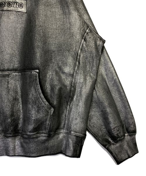 SUPREME（シュプリーム）SUPREME (シュプリーム) MM6 Maison Margiela (エムエムシックス メゾンマルジェラ) Foil Box Logo Hooded Sweatshirt グレー サイズ:XL 未使用品の古着・服飾アイテム