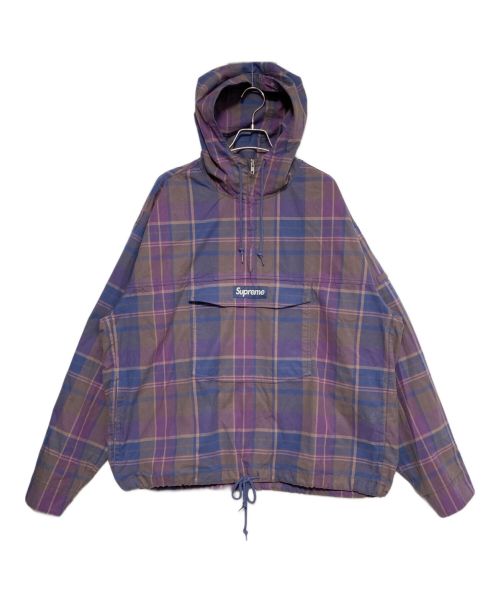 SUPREME（シュプリーム）SUPREME (シュプリーム) Utility Anorak Plaid パープル サイズ:XLの古着・服飾アイテム