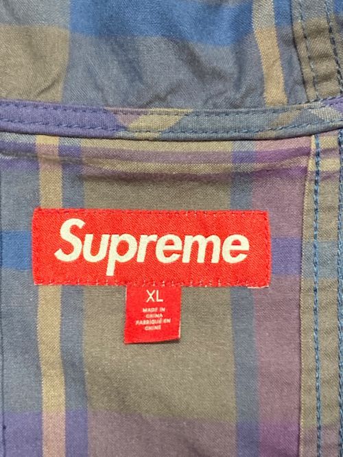 SUPREME（シュプリーム）SUPREME (シュプリーム) Utility Anorak Plaid パープル サイズ:XLの古着・服飾アイテム