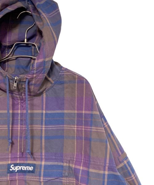 SUPREME（シュプリーム）SUPREME (シュプリーム) Utility Anorak Plaid パープル サイズ:XLの古着・服飾アイテム