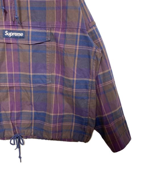 SUPREME（シュプリーム）SUPREME (シュプリーム) Utility Anorak Plaid パープル サイズ:XLの古着・服飾アイテム