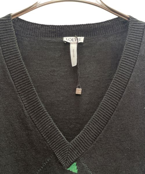 LOEWE（ロエベ）LOEWE (ロエベ) アナグラムニットワンピース ブラック サイズ:Sの古着・服飾アイテム