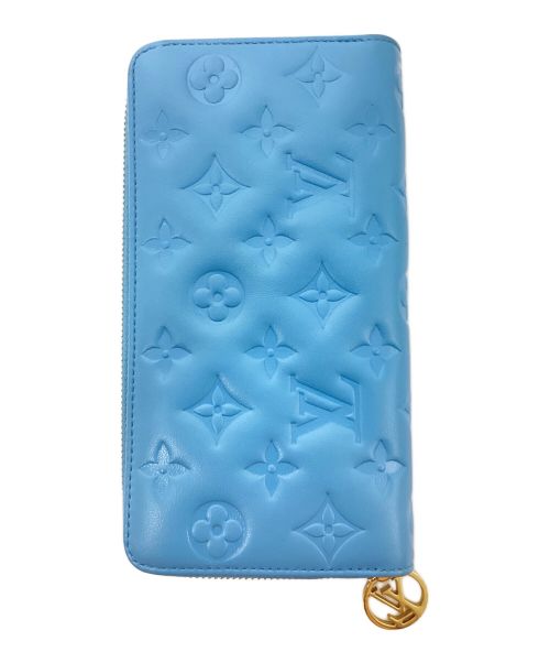 LOUIS VUITTON（ルイ ヴィトン）LOUIS VUITTON (ルイ ヴィトン) クッサン ジッピー ウォレット ブルー サイズ:-の古着・服飾アイテム