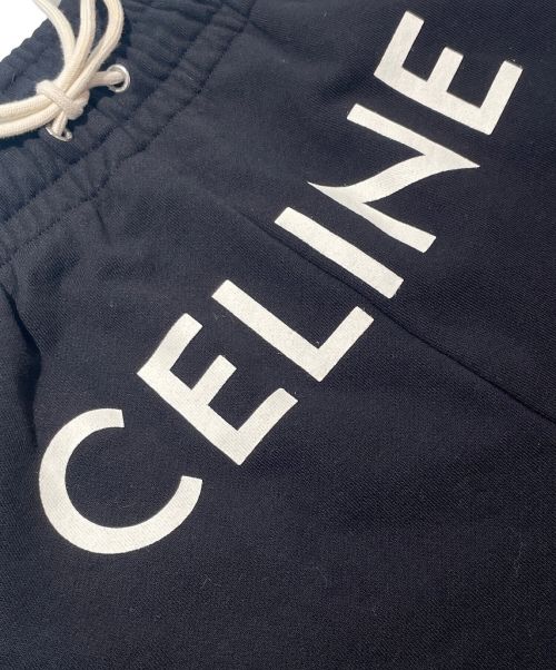 CELINE（セリーヌ）CELINE (セリーヌ) CELINE ロゴスウェット ジョガー パンツ ブラック サイズ:Lの古着・服飾アイテム