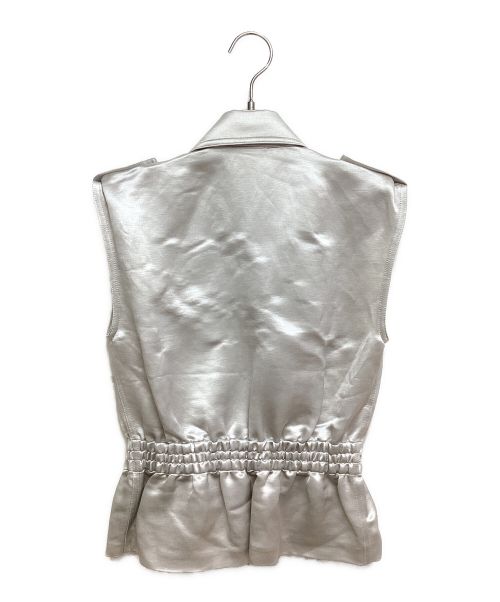 CELINE（セリーヌ）CELINE (セリーヌ) linen silkSet Up(リネンシルクセットアップ) ライトグレー サイズ:36の古着・服飾アイテム
