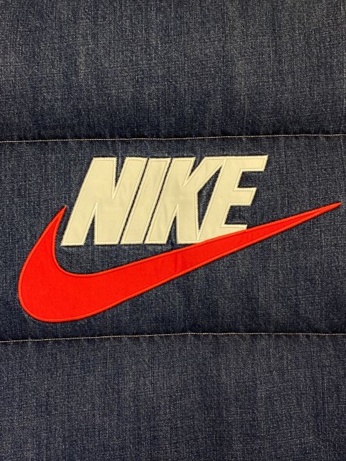 NIKE（ナイキ）NIKE (ナイキ) SUPREME (シュプリーム) Denim Puffer Vest インディゴ サイズ:Lの古着・服飾アイテム