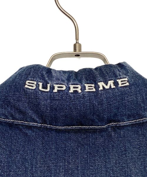 NIKE（ナイキ）NIKE (ナイキ) SUPREME (シュプリーム) Denim Puffer Vest インディゴ サイズ:Lの古着・服飾アイテム