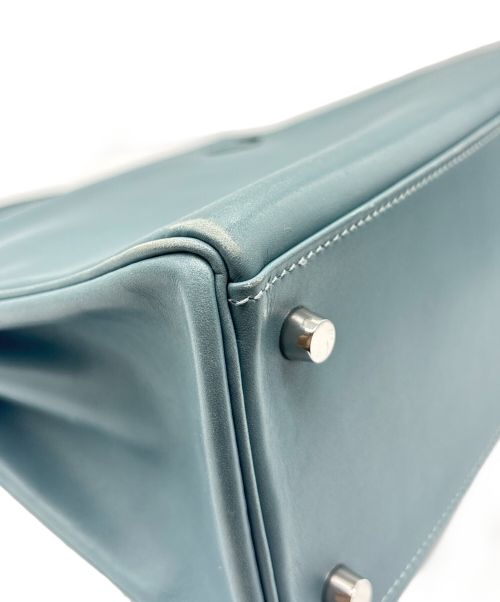 HERMES（エルメス）HERMES (エルメス) ケリー28 内縫い/シルバー金具/ヴォースイフト/ブルー系/□C刻印 ブルー系 サイズ:28の古着・服飾アイテム