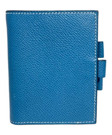 kiki様　HERMES 青 レザー リングノート　新品未使用　ブルージーン kiki様 HERMES 青 レザー リングノート 新品未使用 ブルージーン