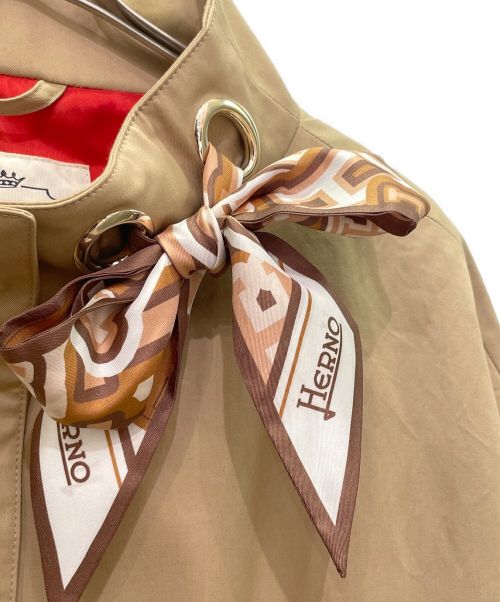 HERNO（ヘルノ）HERNO (ヘルノ) スタンドカラーコットンコート ブラウン サイズ:44の古着・服飾アイテム