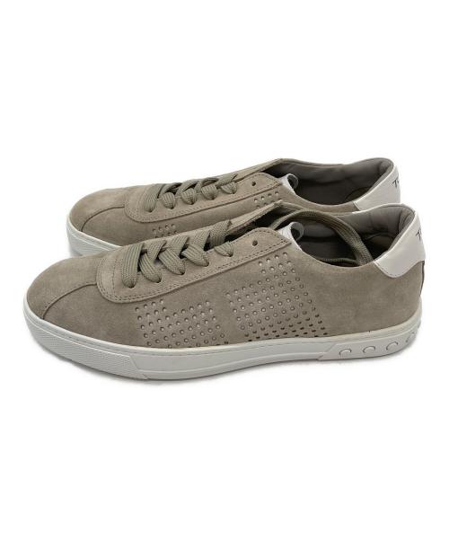TOD'S（トッズ）TOD'S (トッズ) スウェードローカットスニーカー グレー サイズ:SIZE6の古着・服飾アイテム