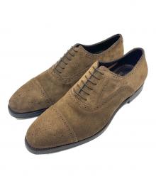 Santoni×BEAMS F（サントーニ×ビームスエフ）の古着「メダリオンドレスシューズ」｜ブラウン